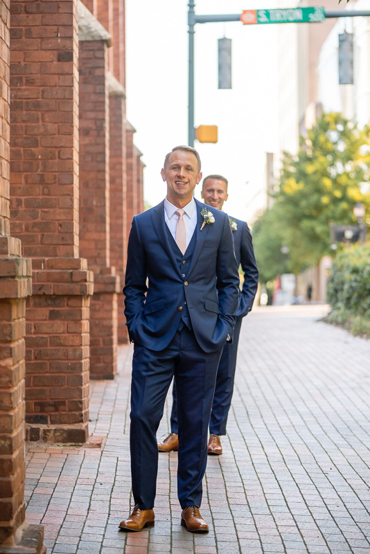 First look with two grooms in Charlotte North Carolina