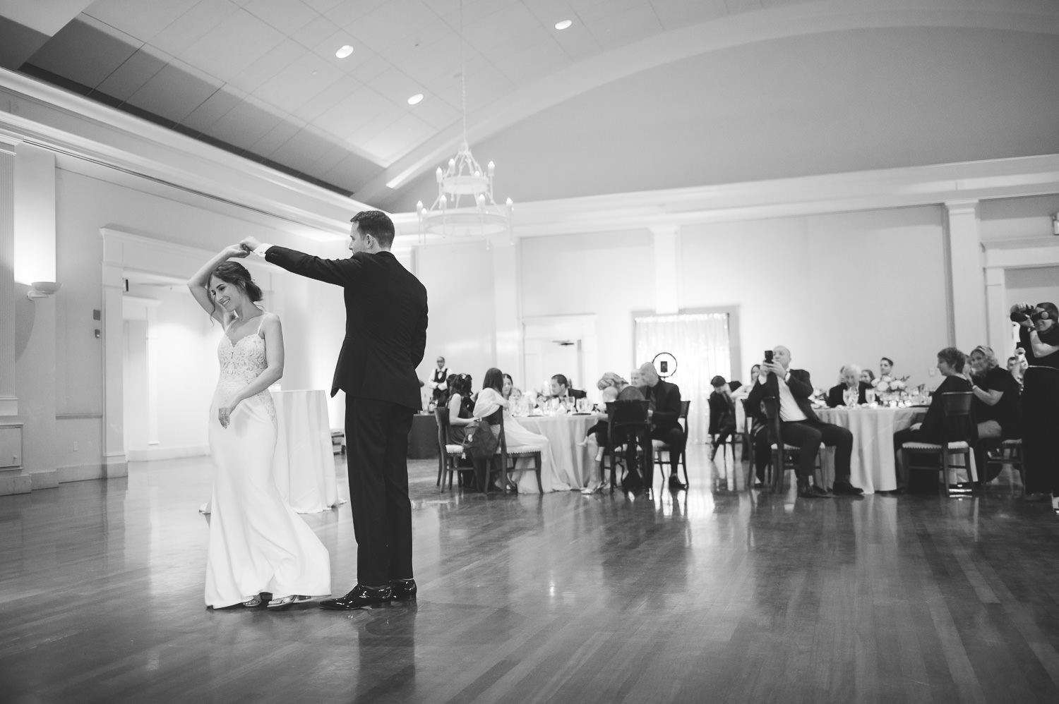 reception at wedding at The Swan House at the Atlanta History Center in Atlanta Georgia